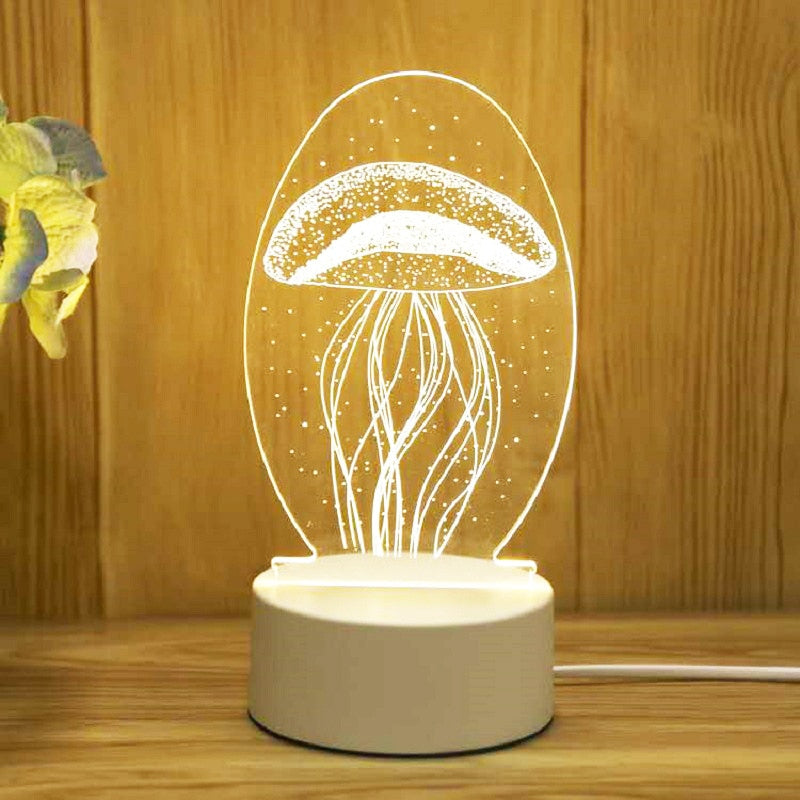 Romantic Lamp with 3D Lighting