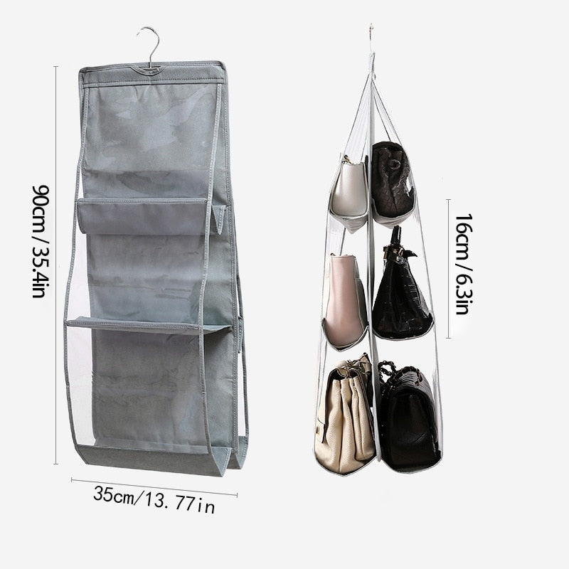 6 Pocket Hanging Bag Organizer