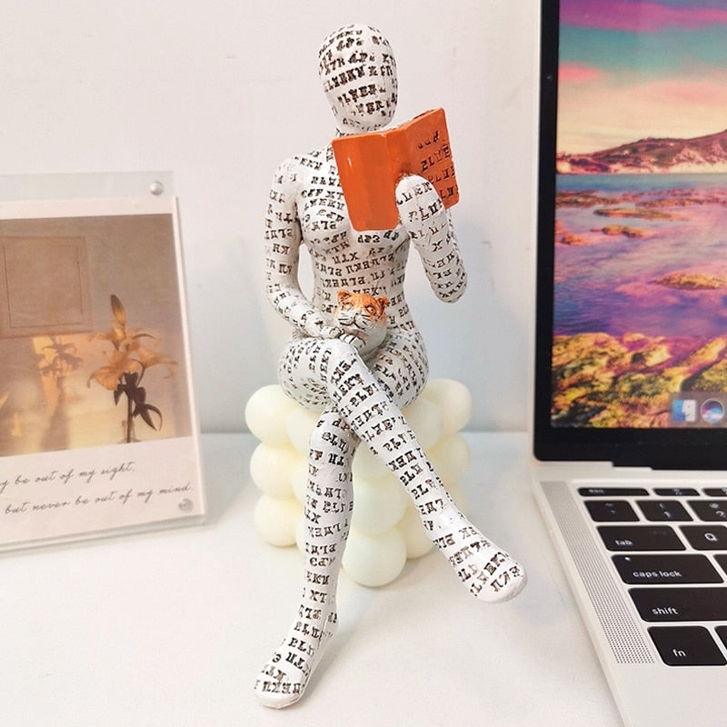 Book Reader Sculpture