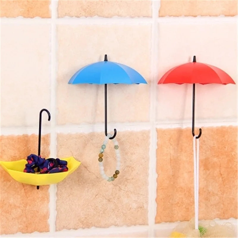 3pcs/set Creative Umbrella Hooks for Hanging Keys