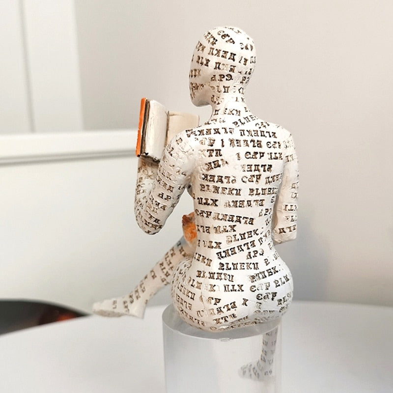 Book Reader Sculpture